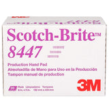 3M HP-HP 8447 Scotch-Brite Production Hand Pad, Aluminum Oxide Very Fine, Maroon, 6 in x 9 in (7000120942) (60 Pack) - 4