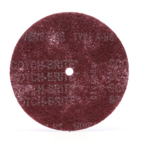 3M Scotch-Brite High Strength Disc, Aluminum Oxide Very Fine, Maroon, 8 in x 1/2 in (7000120989) (20 Pack)
