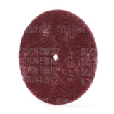 3M Scotch-Brite High Strength Disc, Aluminum Oxide Very Fine, Maroon, 8 in x 1/2 in (7000120989) (20 Pack) - 2