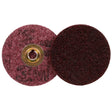 3M SC-DM Scotch-Brite Roloc Surface Conditioning Disc AO Medium TSM 3 in Maroon (7000120993) (100 Pack)