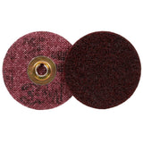 3M SC-DM Scotch-Brite Roloc Surface Conditioning Disc AO Medium TSM 3 in Maroon (7000120993) (100 Pack)