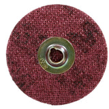 3M SC-DM Scotch-Brite Roloc Surface Conditioning Disc AO Medium TSM 3 in Maroon (7000120993) (100 Pack) - 2