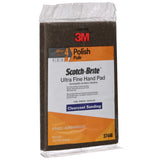3M HP-HP 7448 37448 Scotch-Brite Ultra Fine Hand Pad, Gray, Silicon Carbide, Nonwoven, 6 in x 9 in, Surface Preparation, Scuffing, Cleaning (7000121089) (30 Pack) - 4