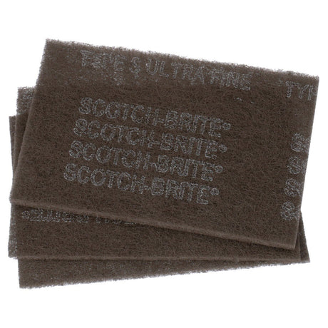 3M HP-HP 7448 37448 Scotch-Brite Ultra Fine Hand Pad, Gray, Silicon Carbide, Nonwoven, 6 in x 9 in, Surface Preparation, Scuffing, Cleaning (7000121089) (30 Pack) - 5