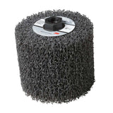 3M CF-MF Scotch-Brite Match and Finish Flap Brush - 5A Extra Coarse Aluminum Oxide - Metal Finishing Brush for Inline Sanders - Quick Change Threaded Attachment - 4.5" x 4" x 5/8-11 Thread (7000121169)