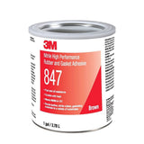 3M 847 Rubber and Gasket Adhesive, Brown, 1 Gallon Can (7000121194)  - (4Pack)