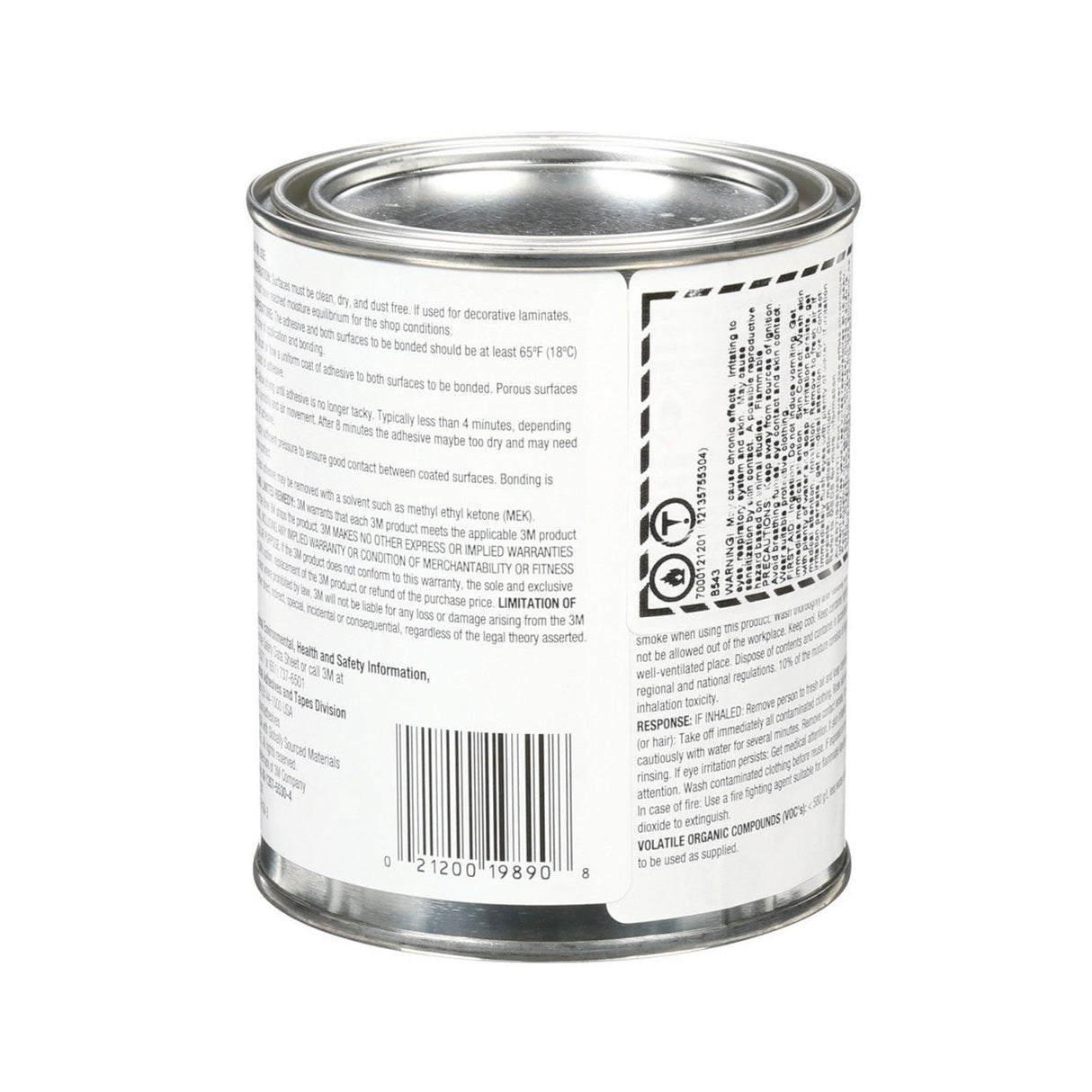3M 1357 Neoprene High Performance Contact Adhesive, Gray-Green, 1 Pint Can (7000121201) (Case of 12)  - (12Pack) - 4