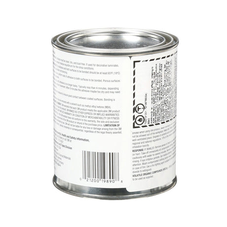 3M 1357 Neoprene High Performance Contact Adhesive, Gray-Green, 1 Pint Can (7000121201) (Case of 12)  - (12Pack) - 4