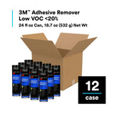3M ADH REMOVER Adhesive Remover Low VOC 20 Percent Aerosol Can, Transparent, 24 fl oz, Net Wt 18.7 oz (7000121420)  - (12Pack) - 9