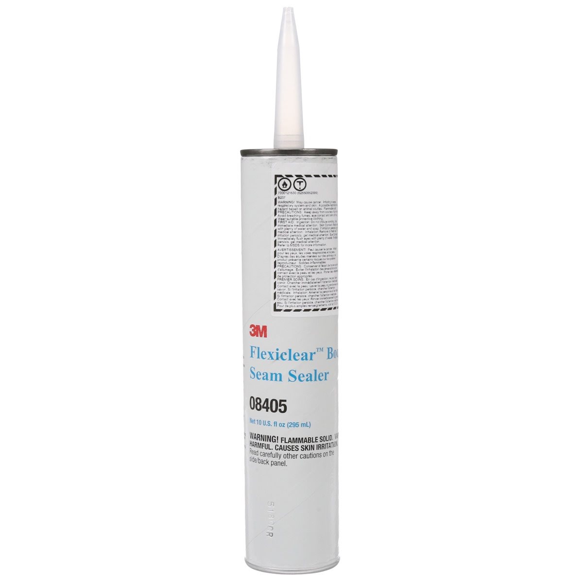3M Flexiclear Body Seam Sealer, Transparent, 10 fl oz Cartridge (08405) (7000121530)  - (12Pack)