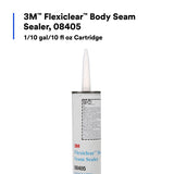 3M Flexiclear Body Seam Sealer, Transparent, 10 fl oz Cartridge (08405) (7000121530)  - (12Pack) - 3
