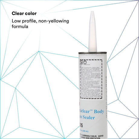 3M Flexiclear Body Seam Sealer, Transparent, 10 fl oz Cartridge (08405) (7000121530) (12 Pack) - 6