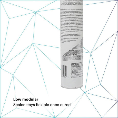 3M Flexiclear Body Seam Sealer, Transparent, 10 fl oz Cartridge (08405) (7000121530)  - (12Pack) - 7