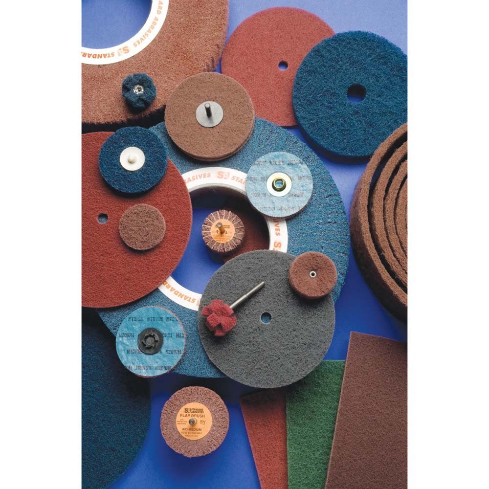 3M 863708 Standard Abrasives Buff and Blend HS Disc, 6 in x 1/4 in A VFN (7000121902) (100 Pack) - 4