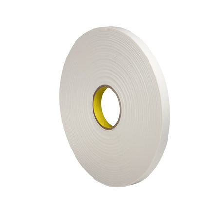 3M 4104 Urethane Foam Tape, Natural, 3/4 in x 18 yd, 250 mil (7000122494) (12 Pack)