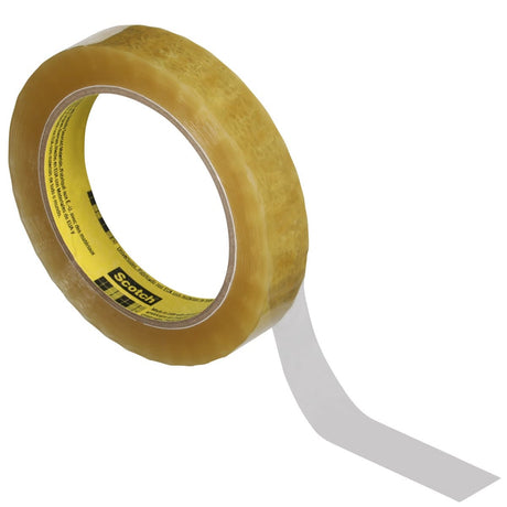 3M 681 Scotch Light Duty Packaging Tape, Clear, Moisture Chemical Resistant, 3/4 in x 72 yd (7000122497) (48 Pack) - 5