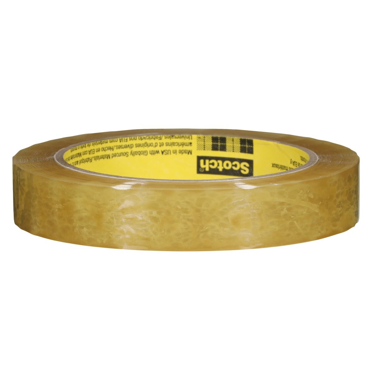 3M 681 Scotch Light Duty Packaging Tape, Clear, Moisture Chemical Resistant, 1 in x 72 yd (7000122498) (36 Pack) - 4