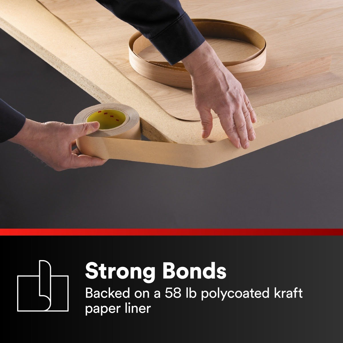 3M 9485PC Adhesive Transfer Tape, Clear, 2 in x 60 yd, 5 mil (7000123391) (24 Pack) - 10