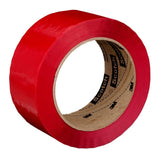 3M 371 Scotch Box Sealing Tape, Red, 48 mm x 100 m (7000123425) (36 Pack)