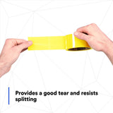 3M 371 Scotch Box Sealing Tape, Yellow, 48 mm x 100 m (7000123429) (1080 Pack) - 6