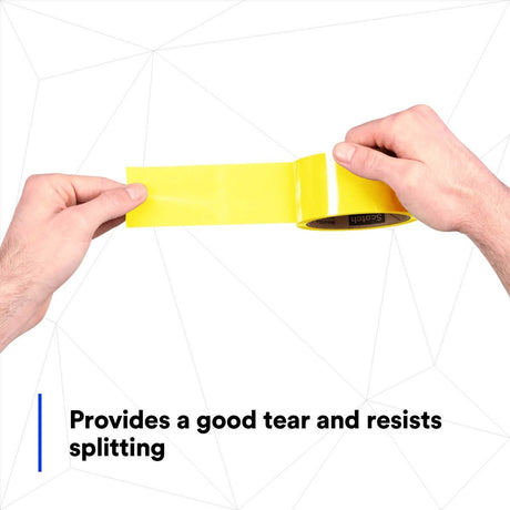 3M 371 Scotch Box Sealing Tape, Yellow, 48 mm x 100 m (7000123429) (1080 Pack) - 6