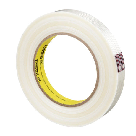 3M 897 Scotch Filament Tape, Clear, 18 mm x 55 m, 5 mil (7000123441) (48 Pack) - 5