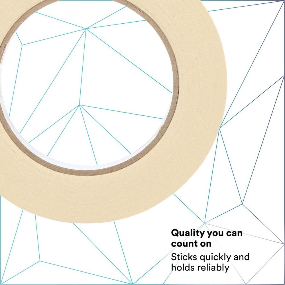 3M 2307 Masking Tape , Tan, 36 mm x 55 m, 5.2 mil (7000123532) (24 Pack) - 5