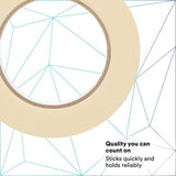 3M 2307 Masking Tape , Tan, 36 mm x 55 m, 5.2 mil (7000123532) (24 Pack) - 5
