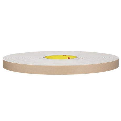 3M 4496W Double Coated Polyethylene Foam Tape, White, 1/2 in x 36 yd, 62 mil (7000123604) (18 Pack) - 2