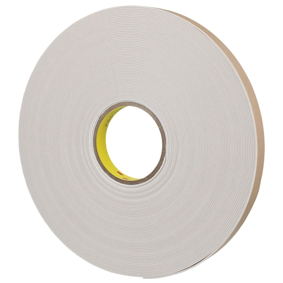 3M 4496W Double Coated Polyethylene Foam Tape, White, 1/2 in x 36 yd, 62 mil (7000123604) (18 Pack) - 4