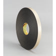 3M 4496B Double Coated Polyethylene Foam Tape, Black, 1 in x 36 yd, 62 mil (7000123707) (9 Pack)