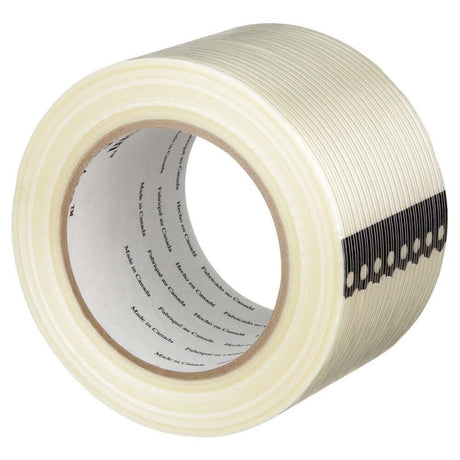 3M 8934 Tartan Filament Tape , Clear, 72 mm x 55 m, 4 mil (7000123734) (12 Pack) - 3