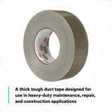 3M 6969 Extra Heavy Duty Duct Tape, Olive, Industrial Strength, Water Resistant, 10 mil, 48 mm x 54.8 m (7000123814)  - (24Pack) - 3