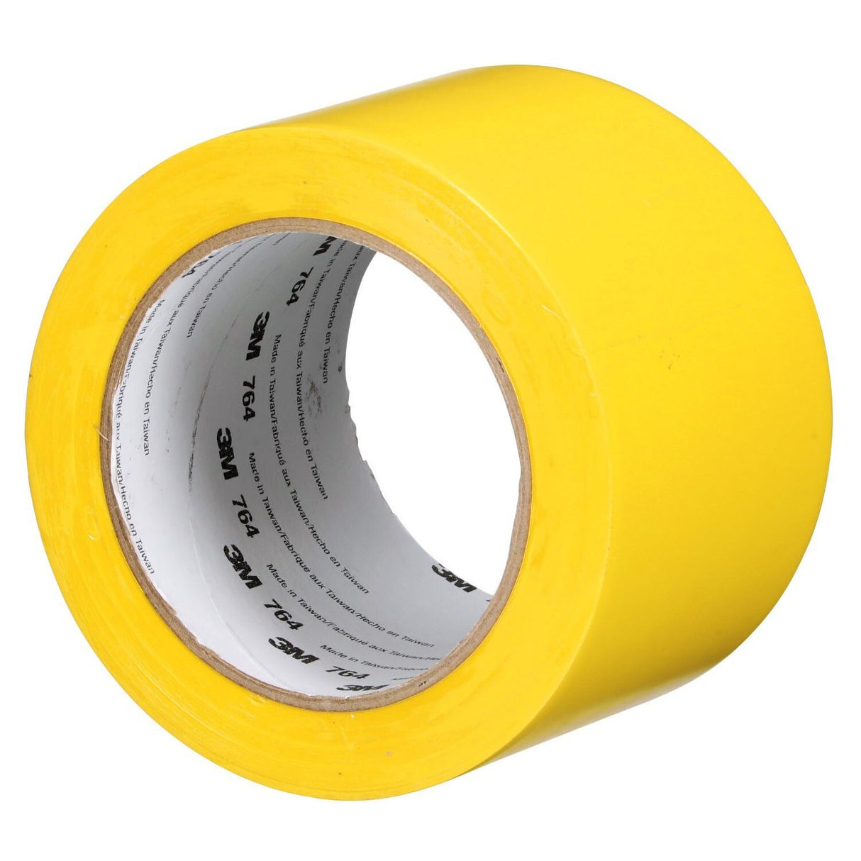 3M 764 General Purpose Vinyl Tape, Yellow, 3 in x 36 yd, 5 mil (43179) (7000123864)  - (12Pack) - 3