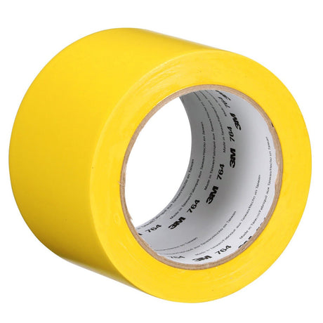 3M 764 General Purpose Vinyl Tape, Yellow, 3 in x 36 yd, 5 mil (43179) (7000123864)  - (12Pack) - 6