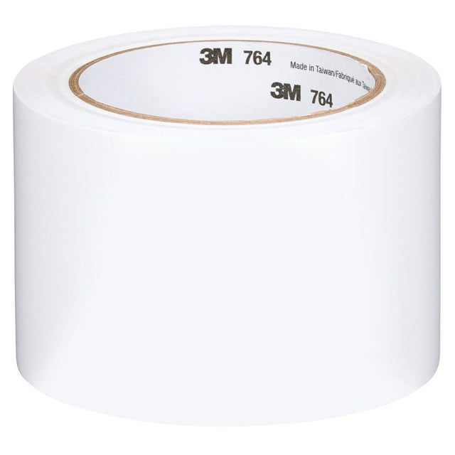 3M 764 43183 General Purpose Vinyl Tape, White, 5 mil, 3 in x 36 yd, Floor Marking, Color Coding (7000123865)  - (12Pack)