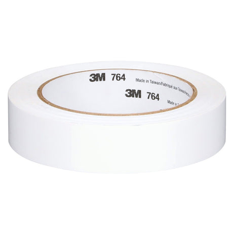 3M 764  General Purpose Vinyl Tape, White, 1 in x 36 yd, 5 mil, Floor Marking, Color Coding, Bundling (43184) (7000123866)  - (36Pack) - 3