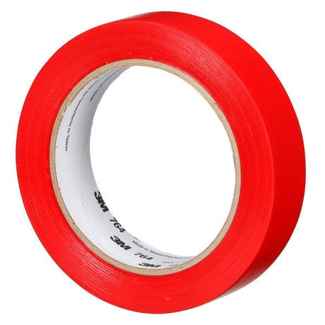 3M 764 General Purpose Vinyl Tape, Red, 5 mil, 1 in x 36 yd (43424) (7000123883)  - (36Pack) - 6