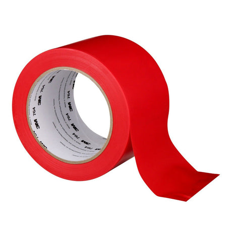 3M 764 General Purpose Vinyl Tape, Red, 3 in x 36 yd (7000123885)  - (12Pack) - 6
