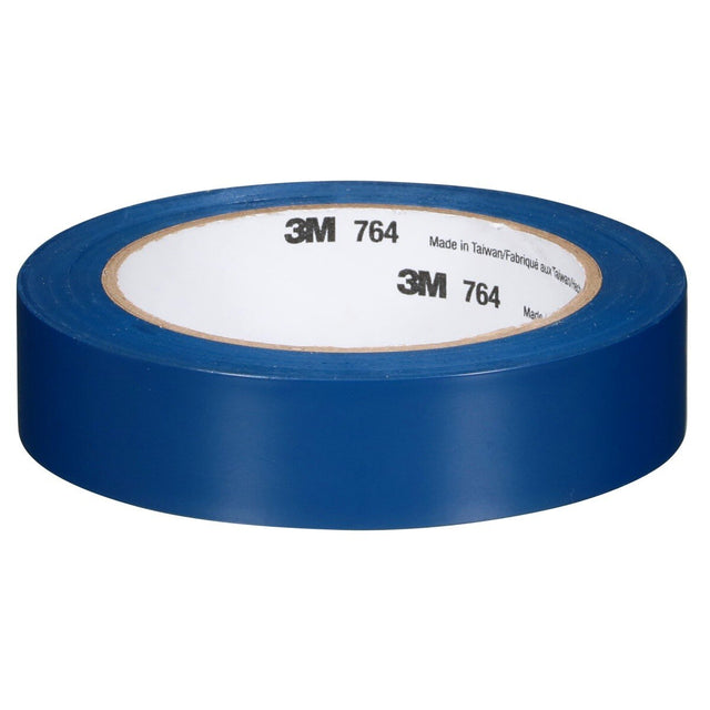 3M 764 General Purpose Vinyl Tape, Blue, 1 in x 36 yd, 5 mil (43431) (7000123887)  - (36Pack)
