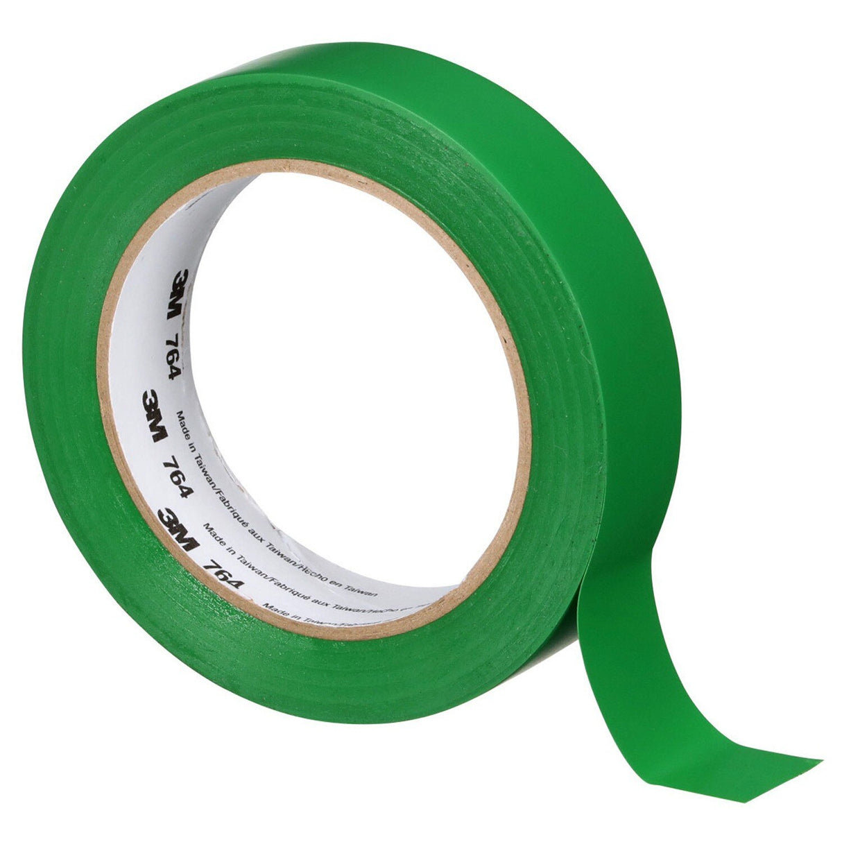 3M 764 General Purpose Vinyl Tape, Green, 1 in x 36 yd, 5 mil (43434) (7000123888)  - (36Pack)