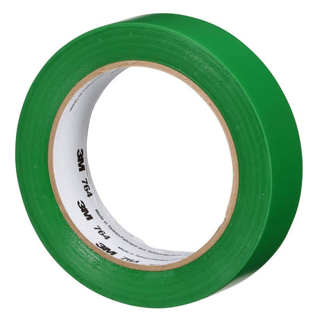 3M 764 General Purpose Vinyl Tape, Green, 1 in x 36 yd, 5 mil (43434) (7000123888)  - (36Pack) - 3
