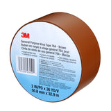 3M 764 General Purpose Vinyl Tape, Brown, 2 in x 36 yd, 5 mil (7000123892)  - (24Pack) - 7