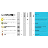 3M 2380 Scotch Performance Masking Tape, Tan, 7.2 mil, 1/2 in x 60 yd (7000123904) (72 Pack) - 2