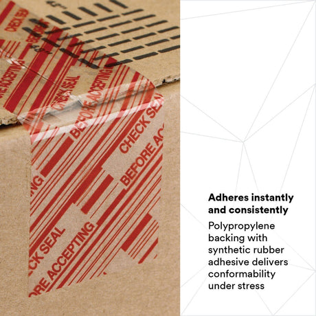 3M 3779 Scotch Security Message Box Sealing Tape, Clear, 48 mm x 100 m (7000123942) (36 Pack) - 4