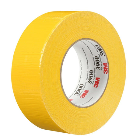 3M 3900 Multi-Purpose Duct Tape, Rubber Adhesive, Water Resistant, Yellow, 48 mm x 54.8 m, 7.6 mil (7000124007)  - (24Pack)