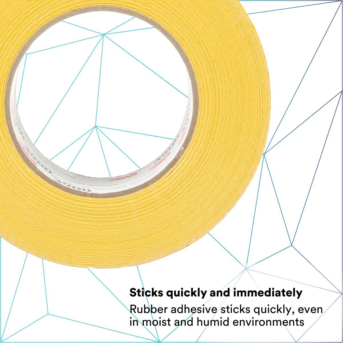 3M 3900 Multi-Purpose Duct Tape, Rubber Adhesive, Water Resistant, Yellow, 48 mm x 54.8 m, 7.6 mil (7000124007)  - (24Pack) - 3
