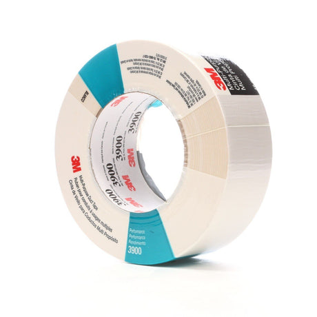 3M 3900 Multi Purpose Duct Tape, Rubber Adhesive, Water Resistant, White, 48 mm x 54.8 m, 7.6 mil (7000124008)  - (24Pack) - 5