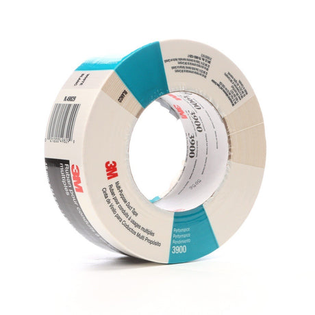 3M 3900 Multi Purpose Duct Tape, Rubber Adhesive, Water Resistant, White, 48 mm x 54.8 m, 7.6 mil (7000124008)  - (24Pack) - 6