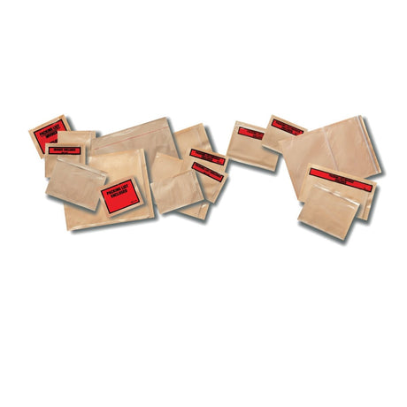 3M NPZ-L Non-Printed Zipper Closure Packing List Envelope, Clear Polyethylene, Transparent, 8-1/2 in x 11-1/2 in (7000124211) (500 Pack) - 8